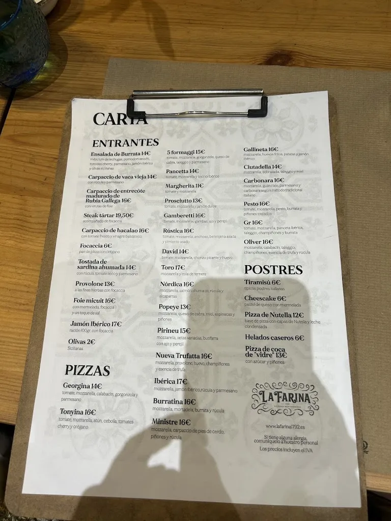 Menu_LA FARINA DE RIBES_Sant Pere de Ribes_image_4