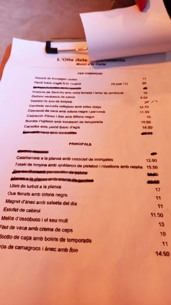 Menu_L'Olla dels Experiments_Sant Vicenç de Torelló_image_2