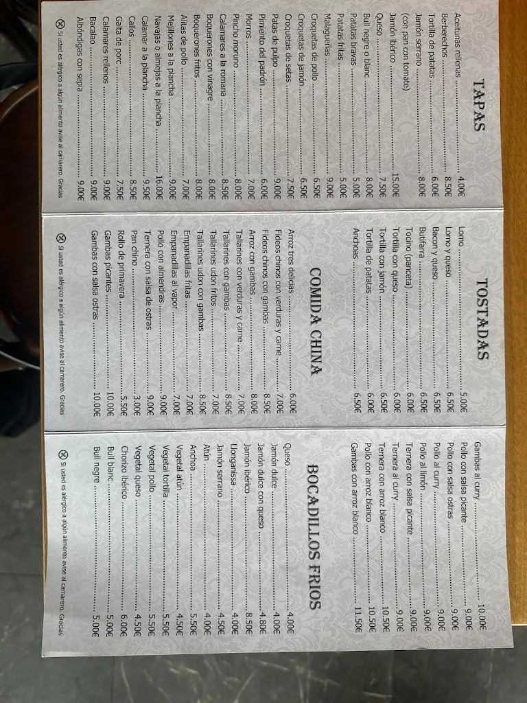 Menu_Bar Restaurant Xino-Xano_Sant Vicenç de Torelló_image_2