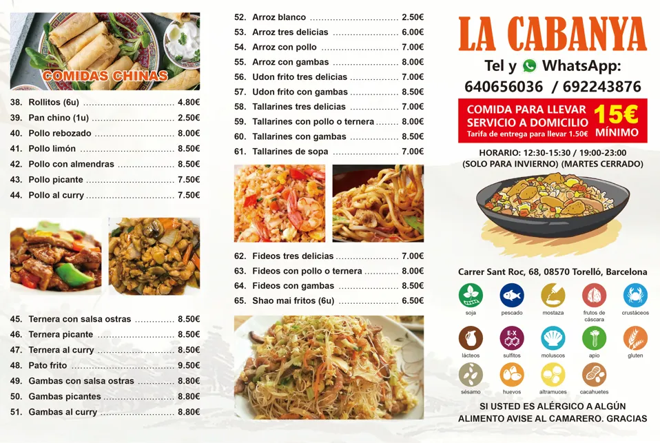 Menu_La Cabanya Cafeteria/ Restaurant_Sant Vicenç de Torelló_immagine_1