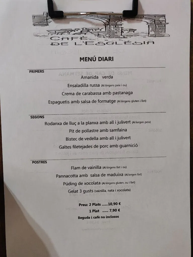 Menu_El Cafè de l'Església_Sant Vicenç de Torelló_immagine_1