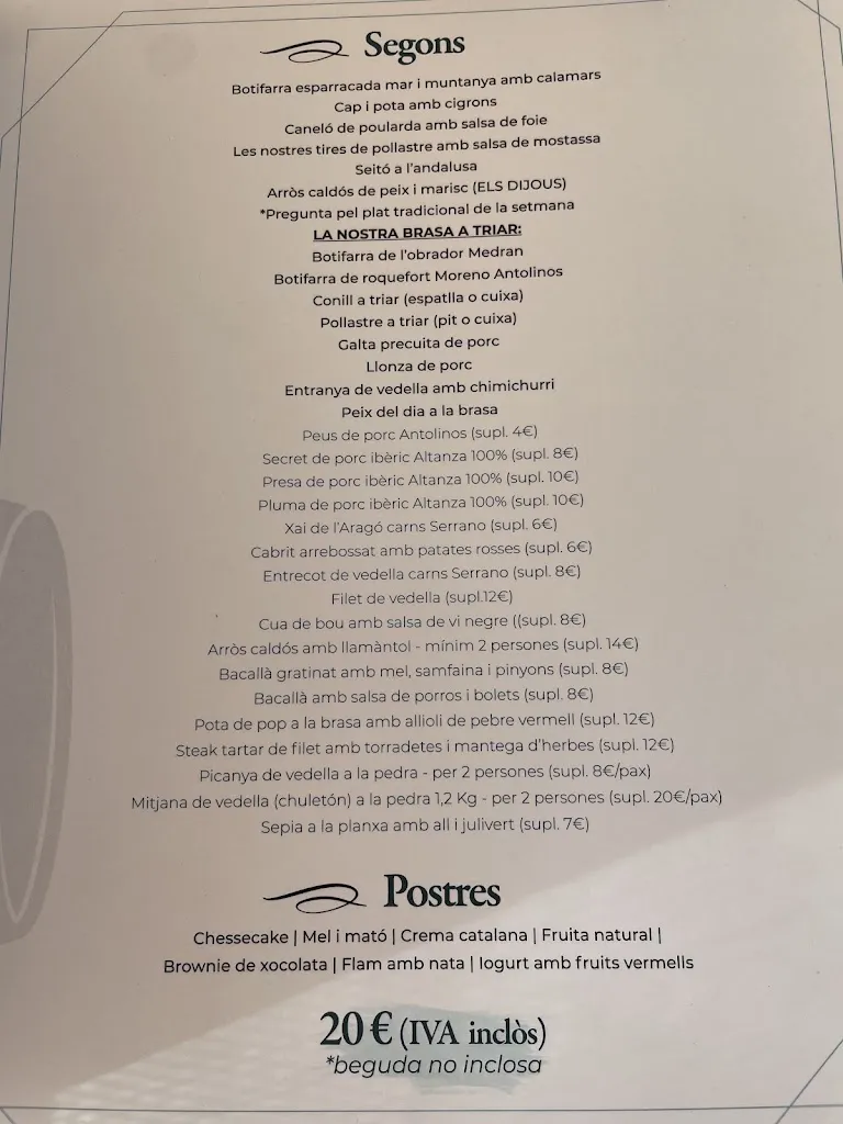 Menu_La Bodega_Sant Quirze del Vallès_image_1