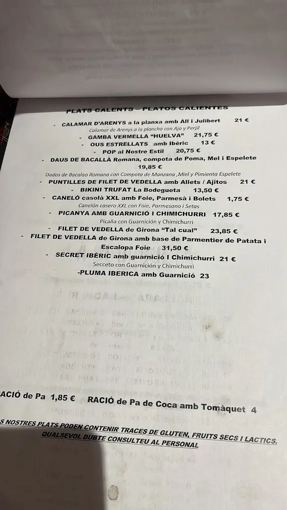 Menu_La Bodegueta_Sant Quirze del Vallès_image_3