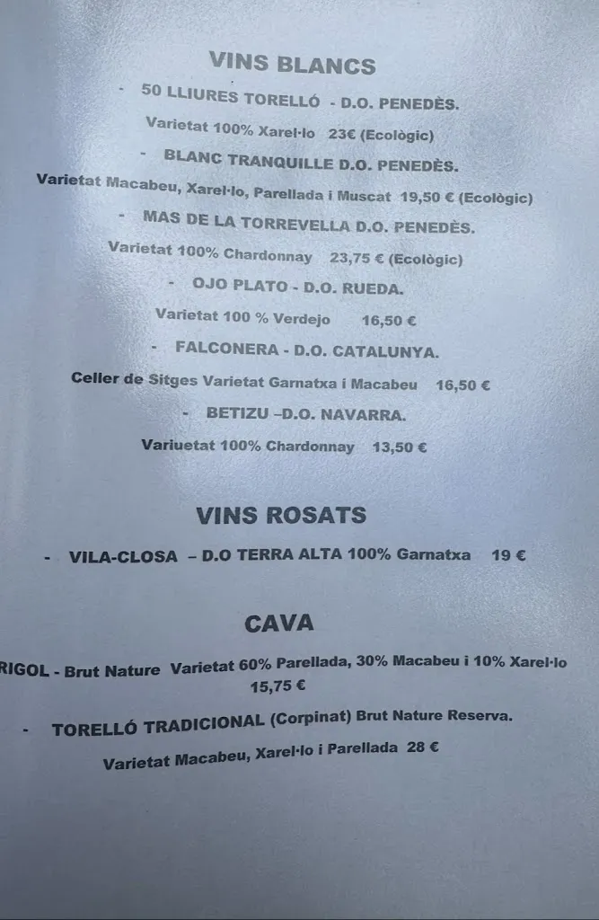 Menu_La Bodegueta_Sant Quirze del Vallès_image_4