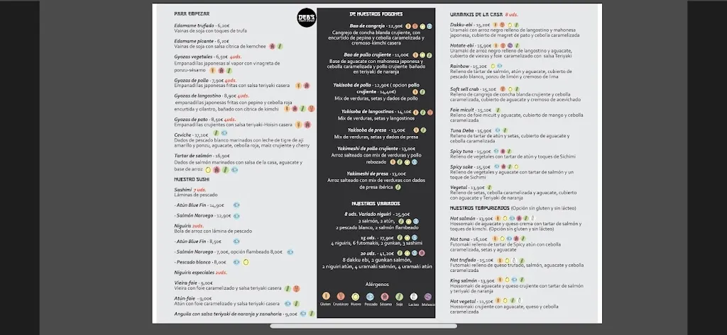 Menu_Deba Taberna Japonesa_Sant Quirze del Vallès_image_2