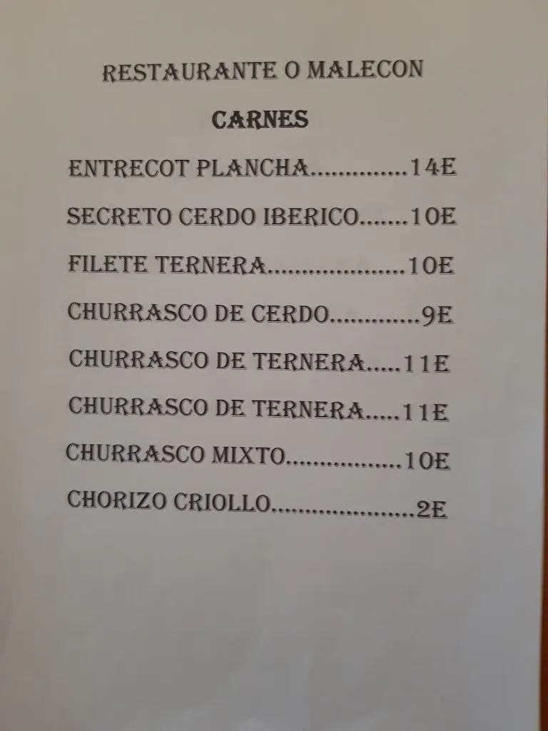Menu_Restaurante O MALECON_Pobra do Caramiñal A_image_1