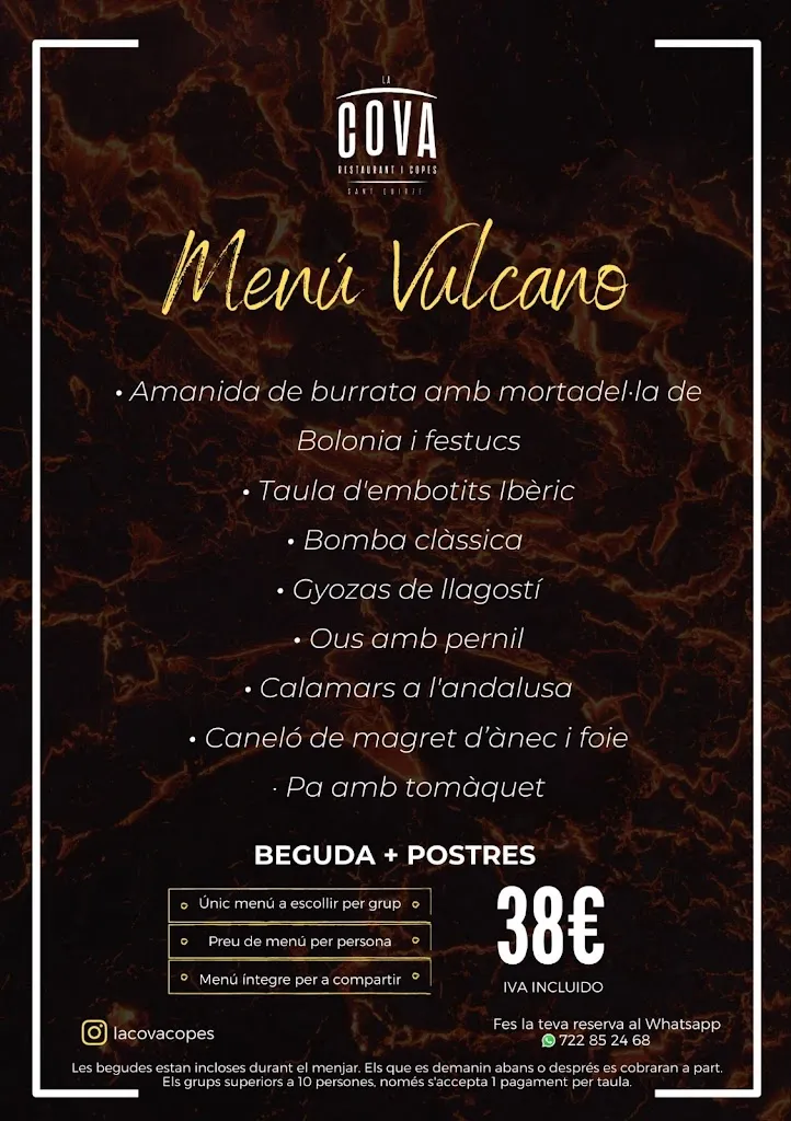 Menu_LA COVA de Sant Quirze_Sant Quirze del Vallès_image_4