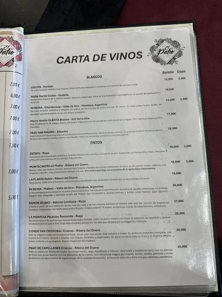 Menu_Restaurante EL PATIO_Sant Quirze del Vallès_immagine_3