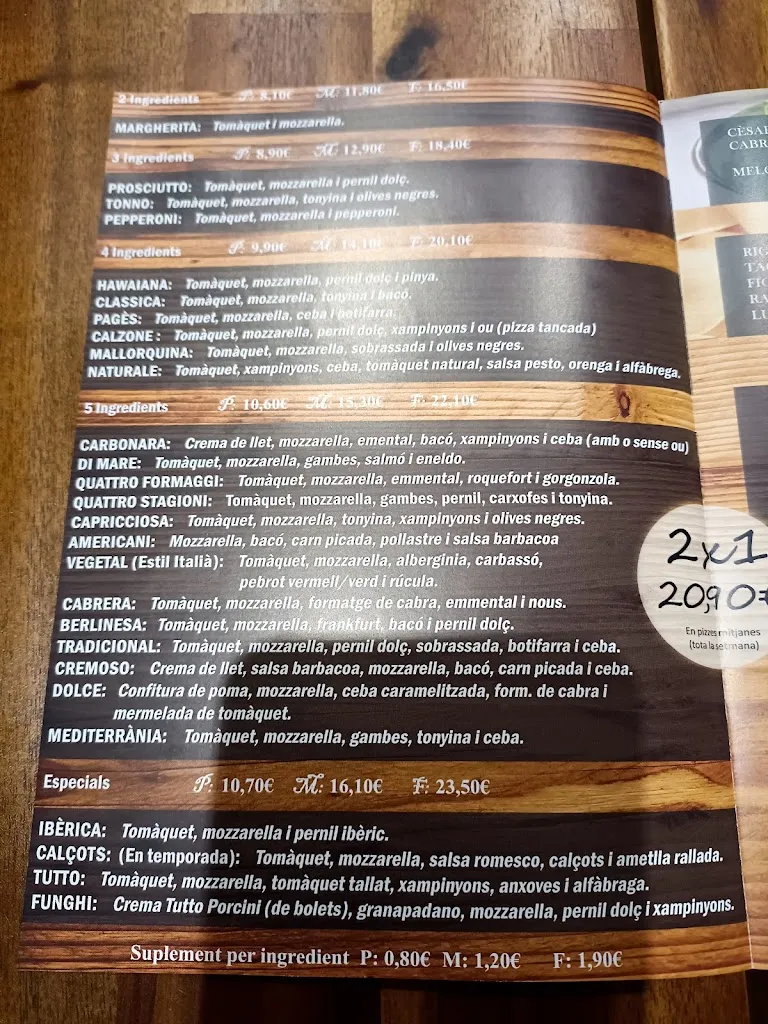 Menu_Restaurant Tutto Pizza Sant Quirze_Sant Quirze del Vallès_image_2