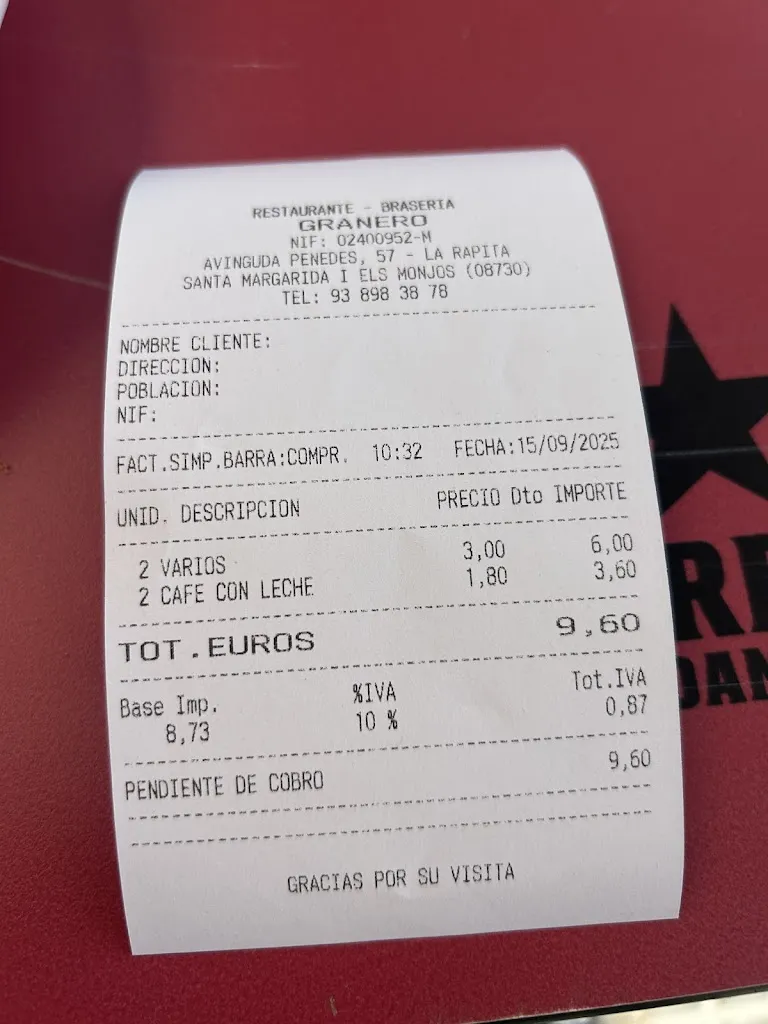 Alex CK_Restaurant Braseria Granero_Santa Margarida i els Monjos_review