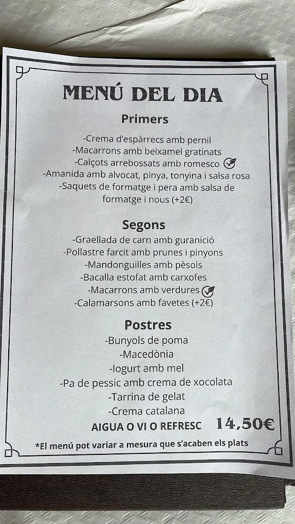 Menu_Restaurant Ca n'Ayxelà_Santa Margarida i els Monjos_image_3