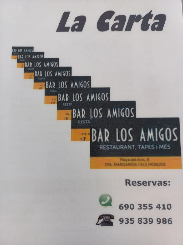 Menu_Bar Los Amigos_Santa Margarida i els Monjos_image_4
