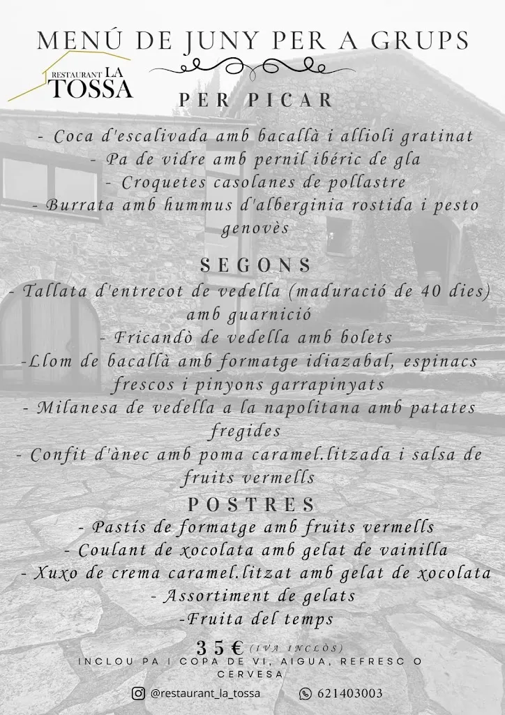 Menu_Restaurant La Tossa de Montbui_Santa Margarida de Montbui_image_1