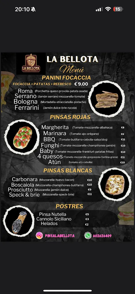 Menu_La Bellota_Santa Margarida de Montbui_image_1