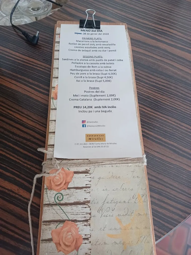 Menu_Miralles_Santa Maria de Miralles_image_3