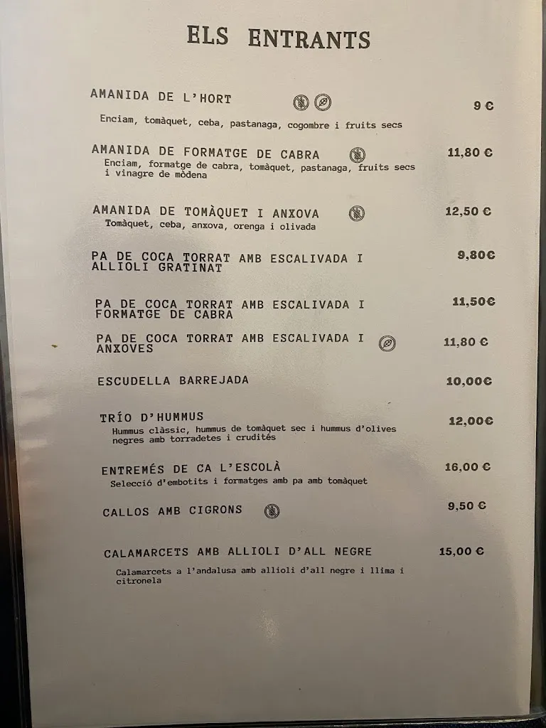 Menu_Masia Restaurant Ca l'Escolà_Santa Maria de Miralles_image_2