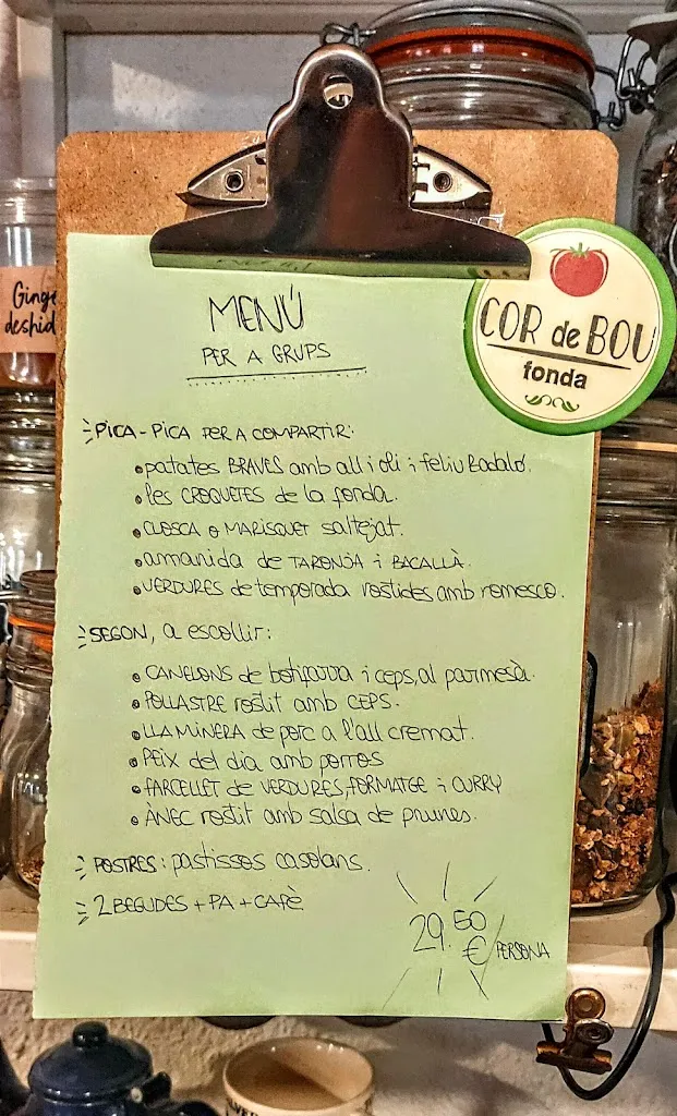 Menu_COR DE BOU, fonda - restaurante - Sentmenat - Barcelona_Sentmenat_image_1