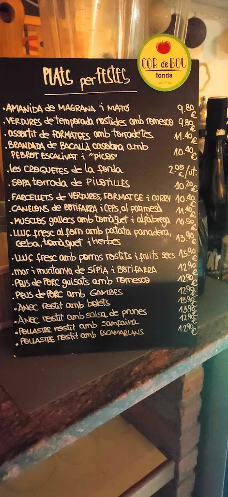 Menu_COR DE BOU, fonda - restaurante - Sentmenat - Barcelona_Sentmenat_image_2