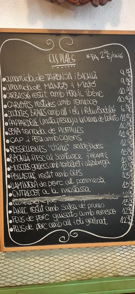 Menu_COR DE BOU, fonda - restaurante - Sentmenat - Barcelona_Sentmenat_image_3