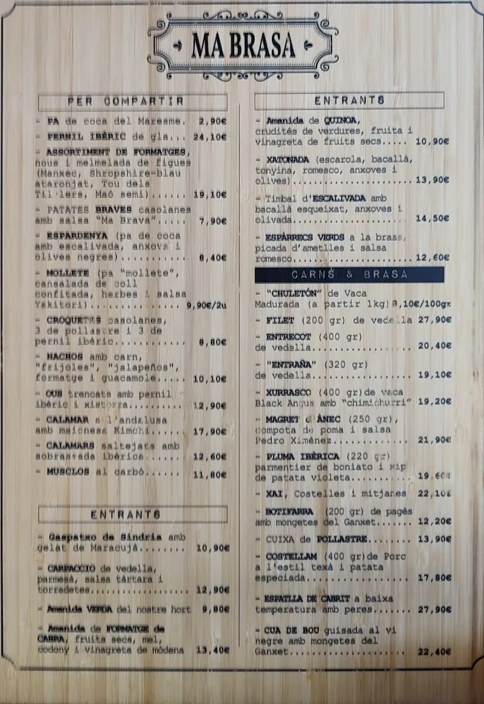 Menu_Restaurant Ma Brasa_Santa Susanna_image_4