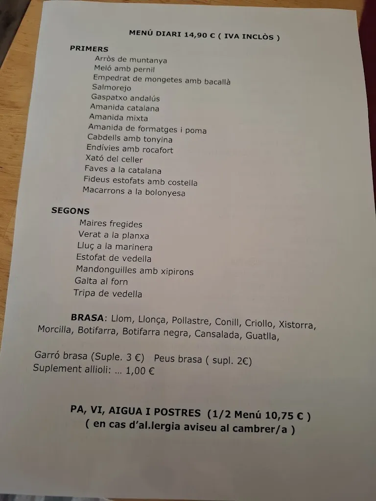 Menü_El Celler d'Ordal_Subirats_Bild_3