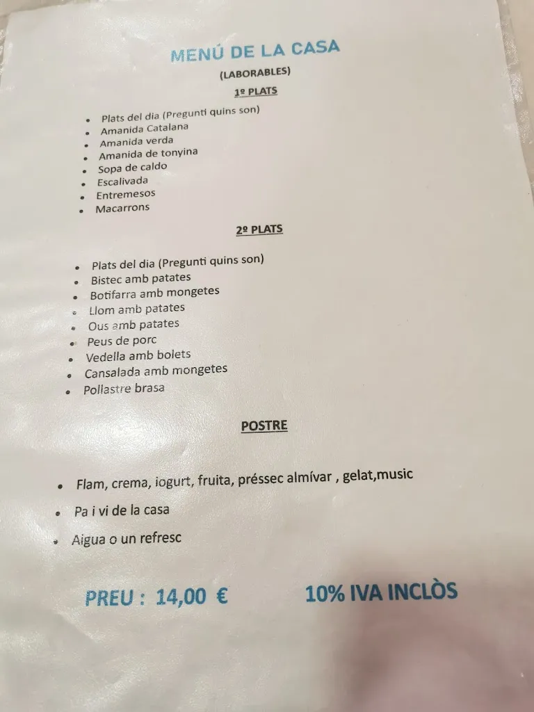 Menu_Restaurant Can Pau Xic_Subirats_image_2