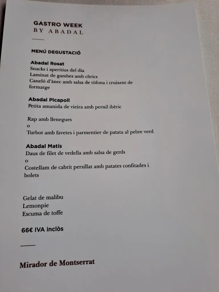 Menu_Mirador de Montserrat_Santpedor_image_4