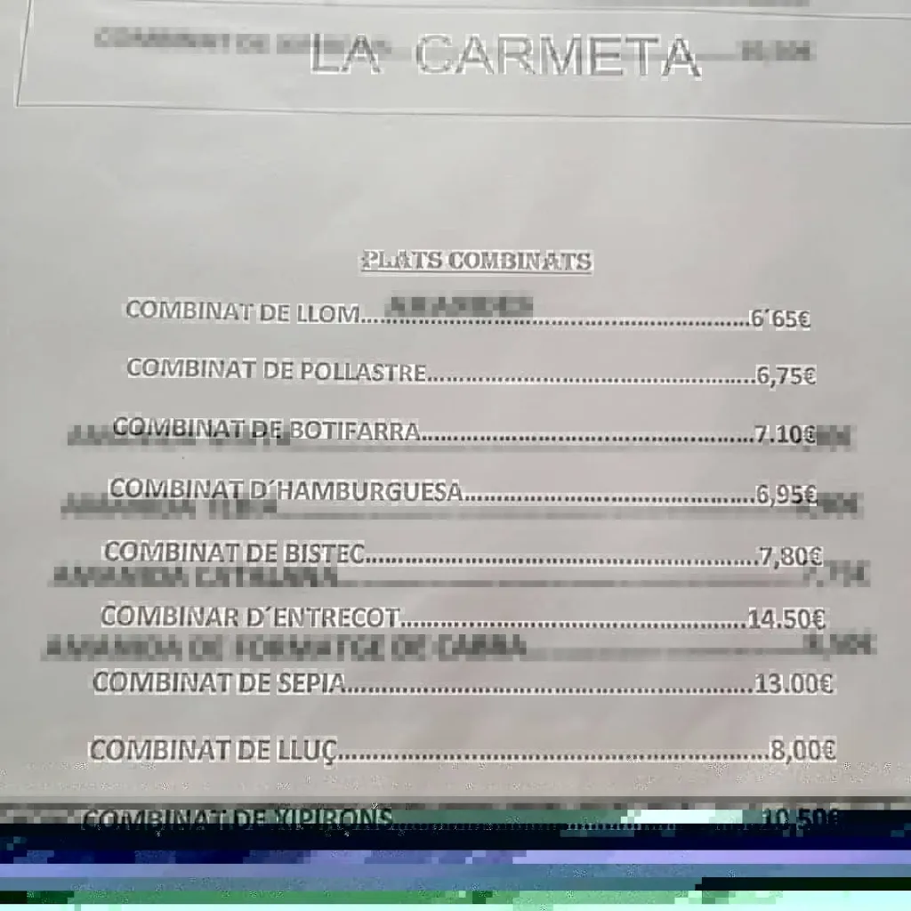 Menu_La Carmeta_Santpedor_image_1