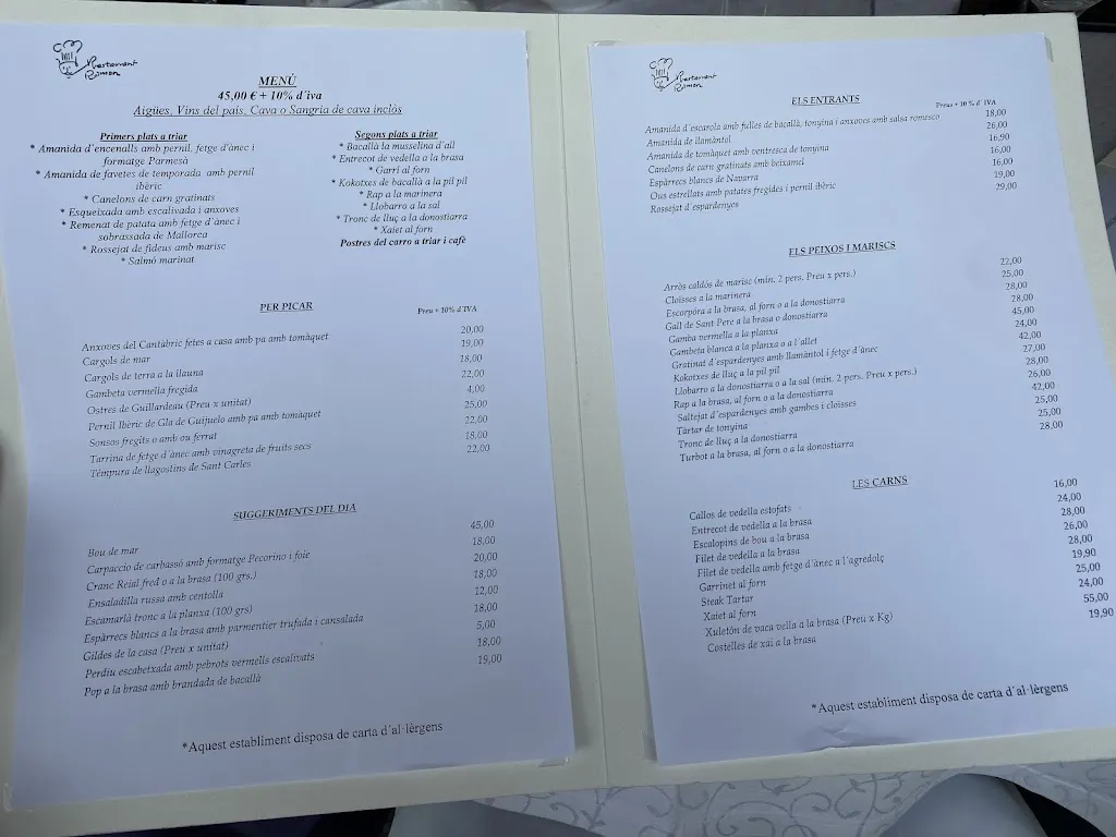 Menu_Restaurant Ramon_Santpedor_image_1