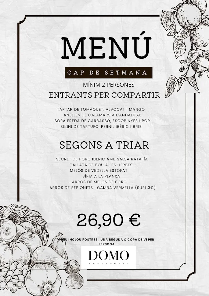Menu_Restaurant Domo_Santpedor_image_1