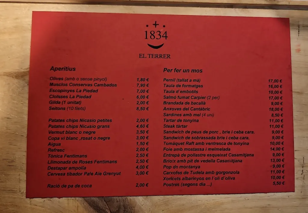 Menu_El Terrer 1834_Santpedor_immagine_2