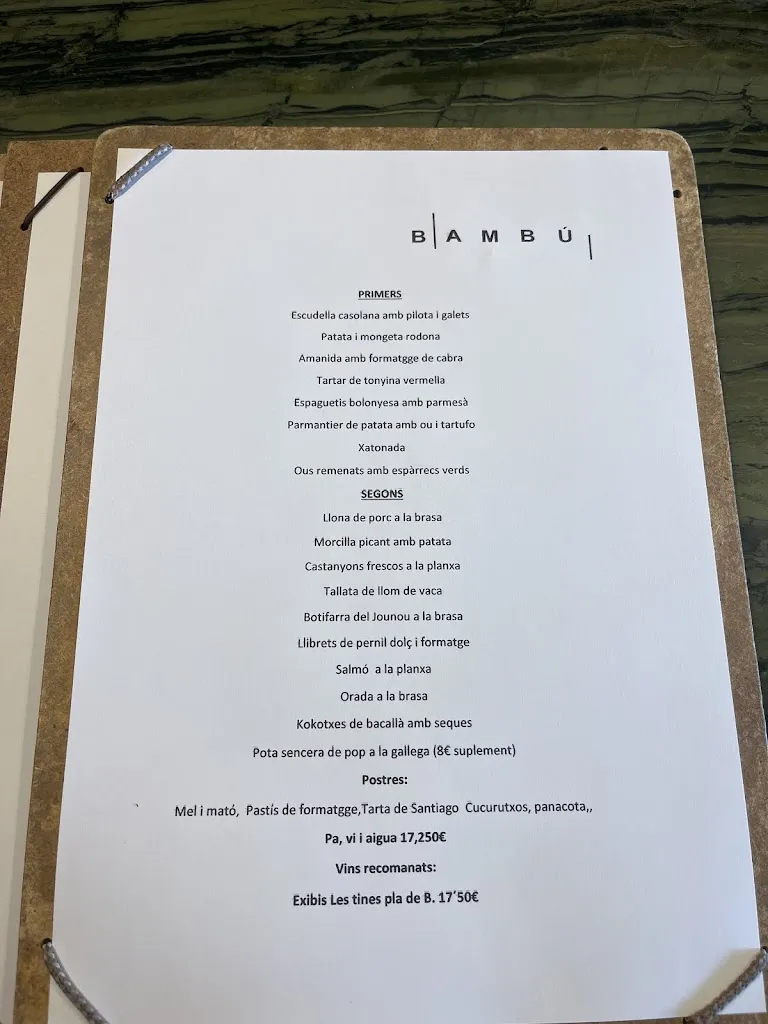 Menu_Restaurant Bambú_Santpedor_image_1
