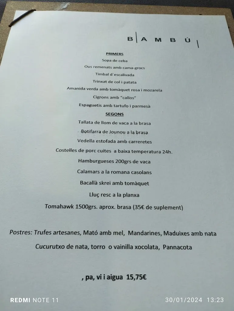 Menu_Restaurant Bambú_Santpedor_image_2