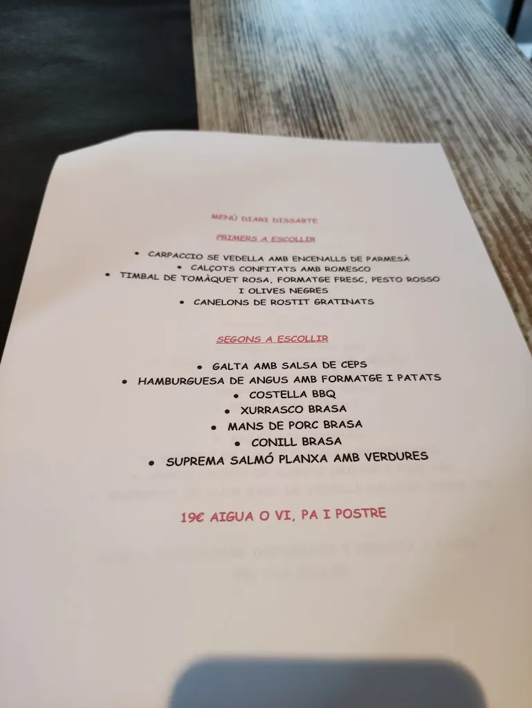 Menu_Cuga restaurant_Santpedor_image_1