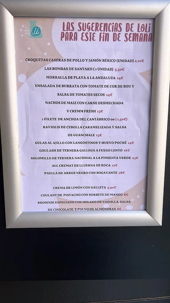 Menu_Restaurant La Cuina de la Loli_Santa Coloma de Gramenet_image_3
