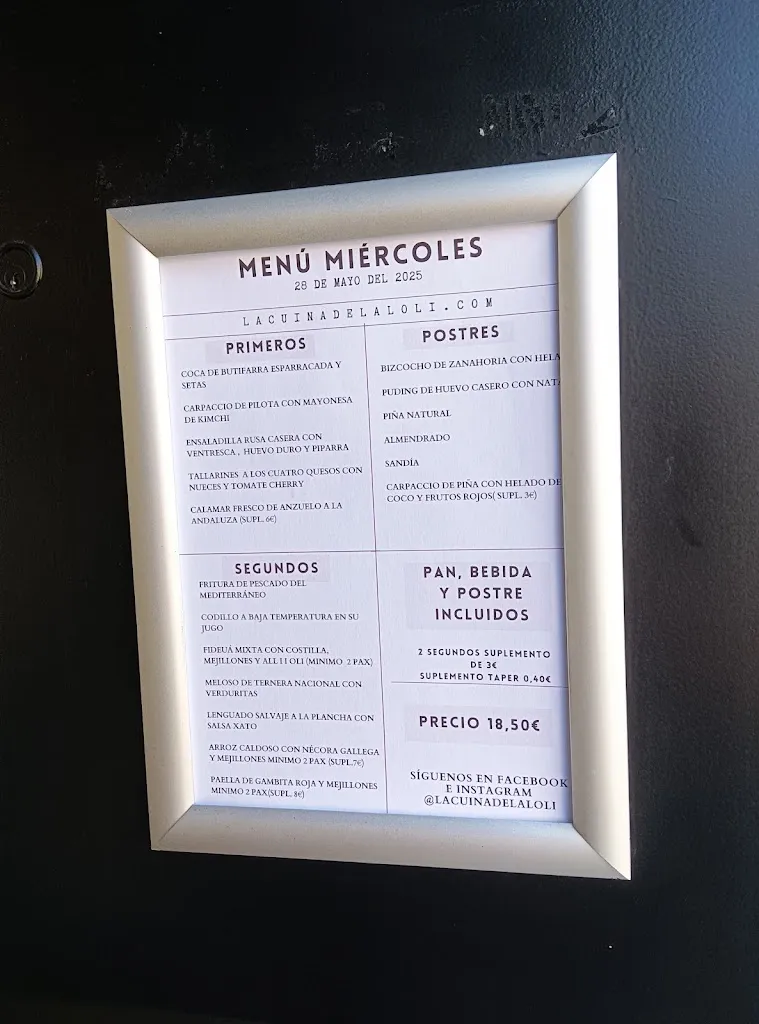 Menu_Restaurant La Cuina de la Loli_Santa Coloma de Gramenet_image_4