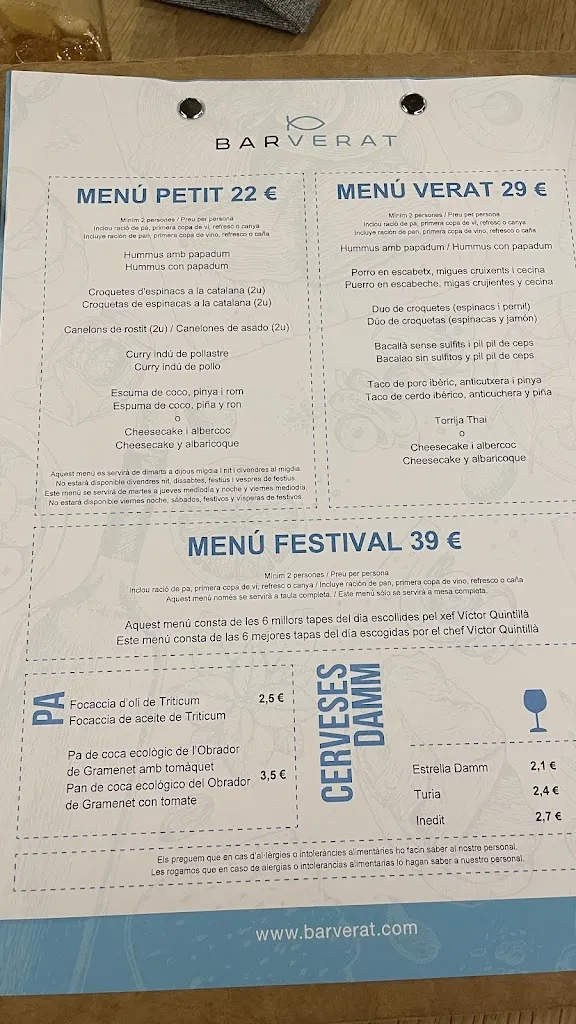Menu_Bar Verat_Santa Coloma de Gramenet_image_2