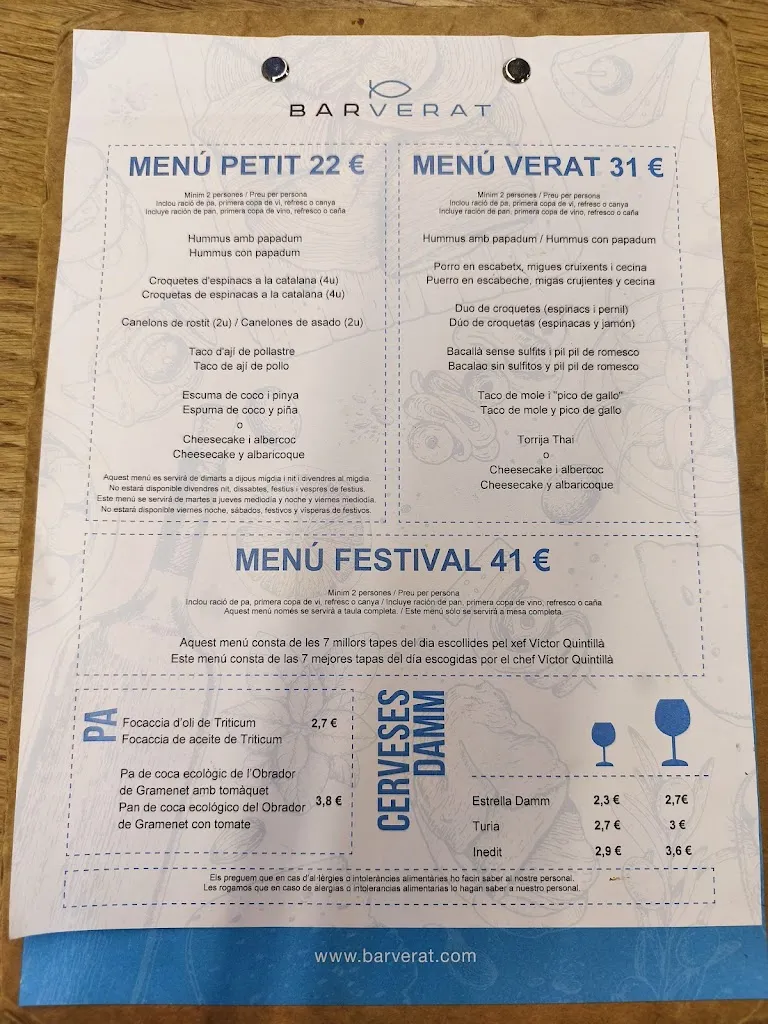 Menu_Bar Verat_Santa Coloma de Gramenet_image_3
