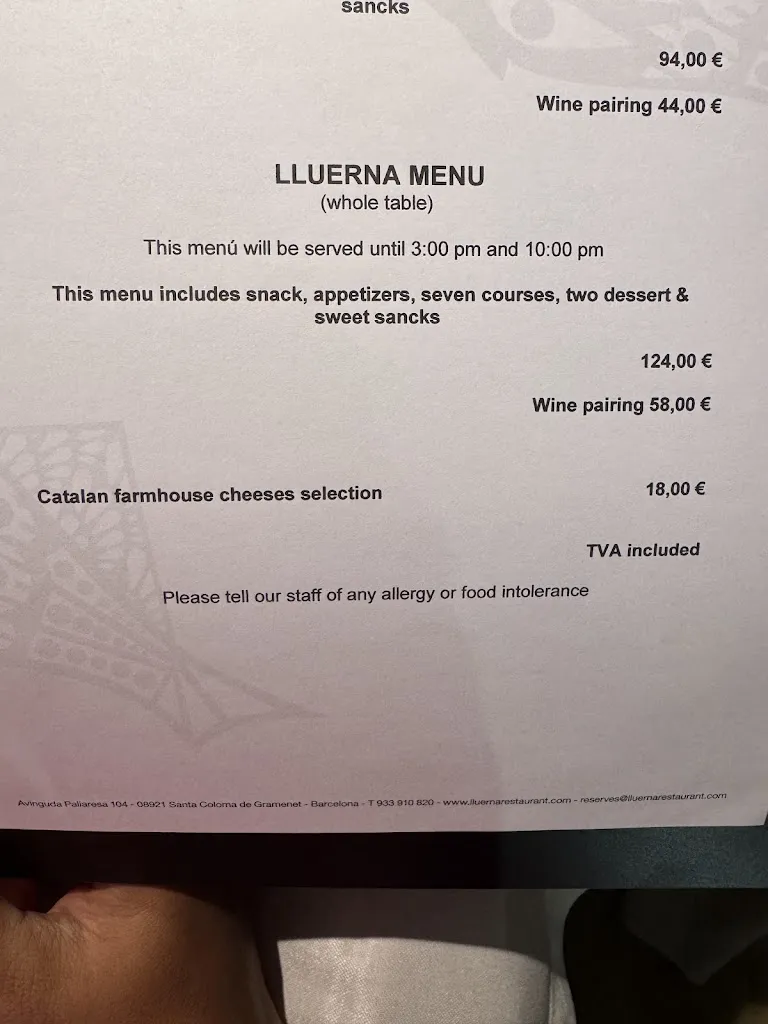 Menu_Lluerna_Santa Coloma de Gramenet_image_1