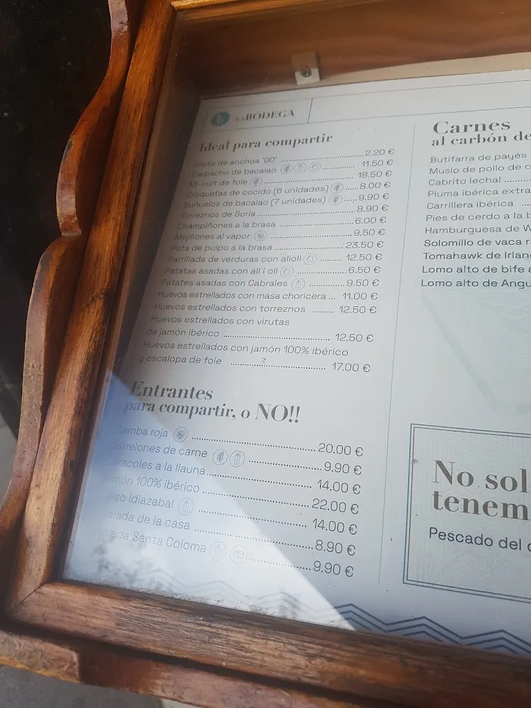 Menu_Restaurant la Bodega de Santa Coloma_Santa Coloma de Gramenet_image_1