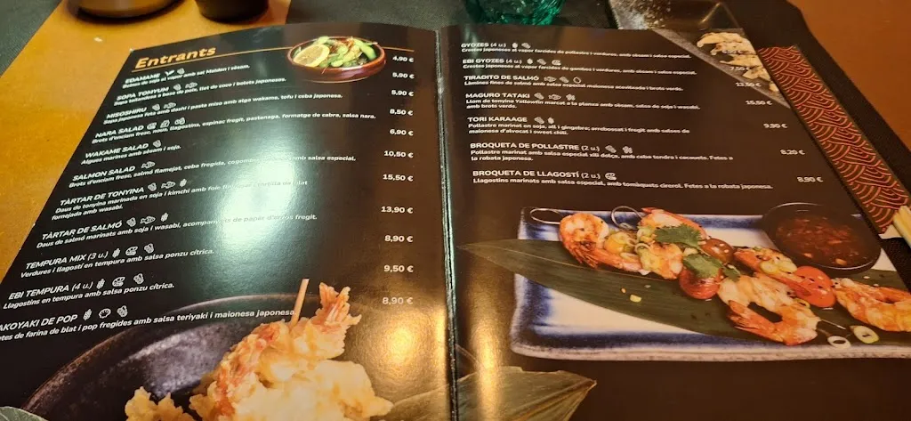 Menu_Nara restaurant japonès_Santa Coloma de Gramenet_image_1