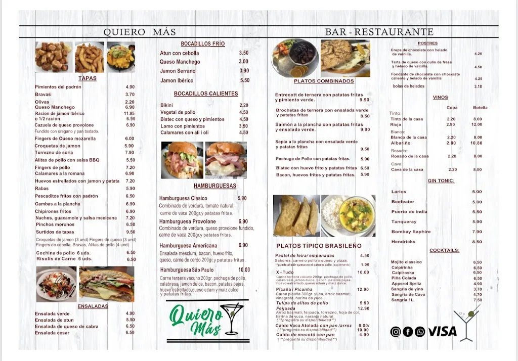 Menu_Quiero Más Bar & restaurant_Santa Coloma de Gramenet_image_2