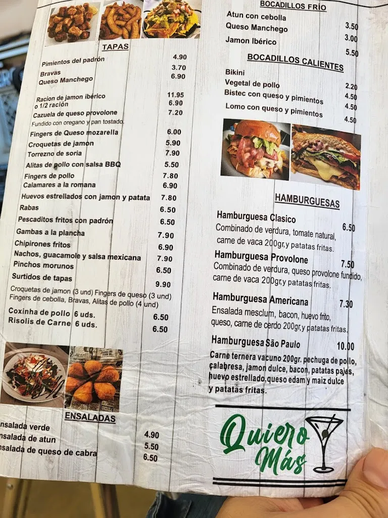 Menu_Quiero Más Bar & restaurant_Santa Coloma de Gramenet_image_4