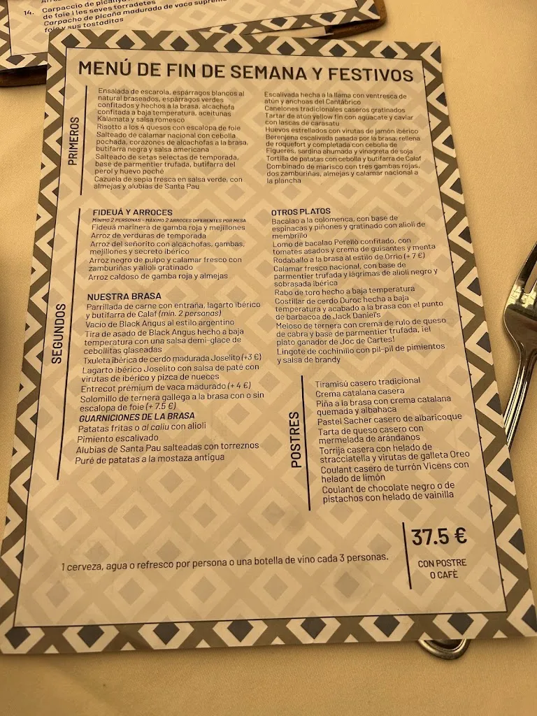 Menü_Don Martín Restaurant_Santa Coloma de Gramenet_Bild_2