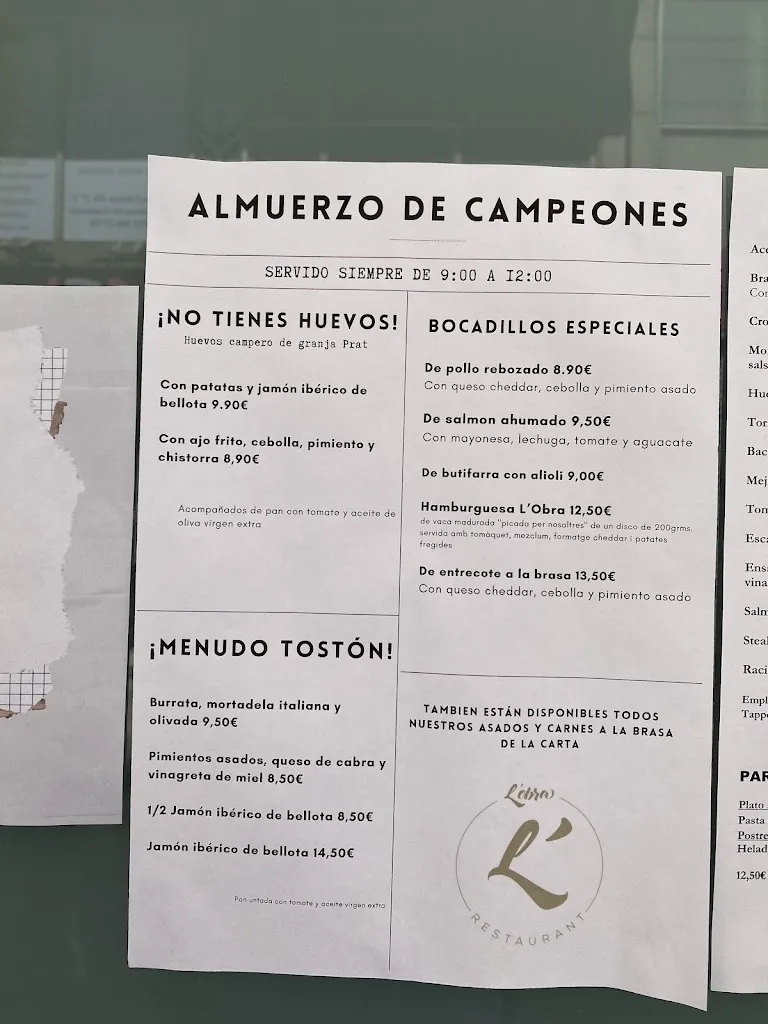 Menu_L'obra_Santa Coloma de Gramenet_image_3