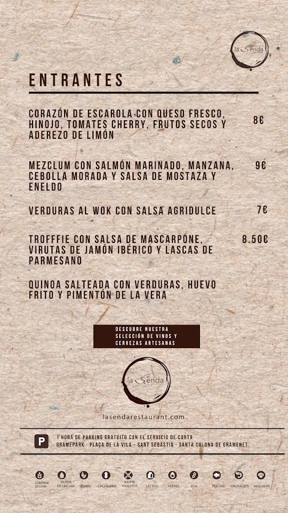 Menu_Restaurante La Senda_Santa Coloma de Gramenet_image_1