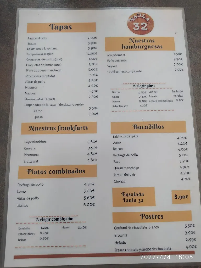 Menu_Taula 32_Santa Coloma de Gramenet_image_4