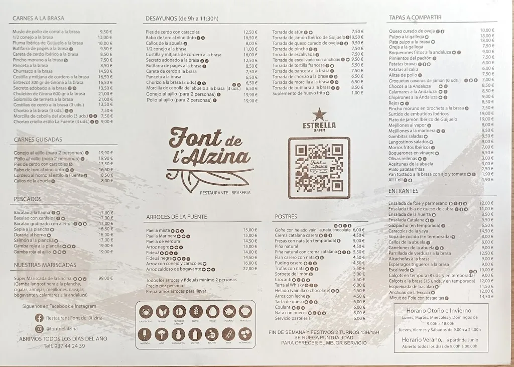 Menu_Restaurant Font de l'Alzina_Santa Coloma de Gramenet_image_2