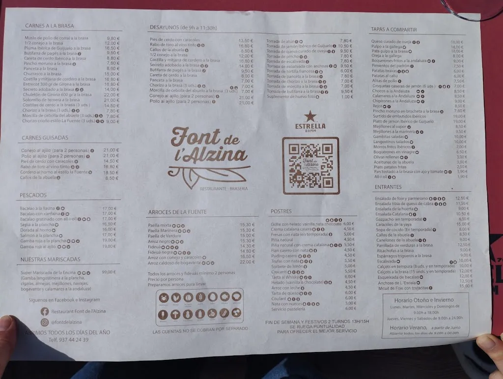 Menu_Restaurant Font de l'Alzina_Santa Coloma de Gramenet_image_3