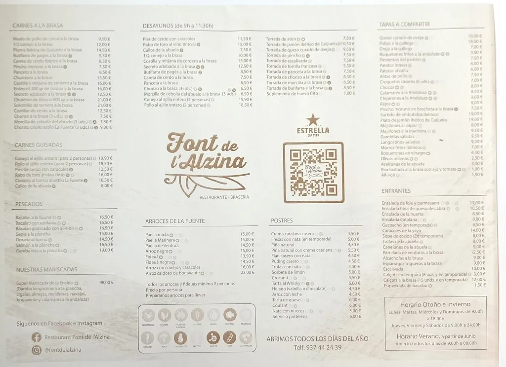 Menu_Restaurant Font de l'Alzina_Santa Coloma de Gramenet_image_4